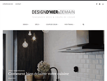 Tablet Screenshot of designhierdemain.com